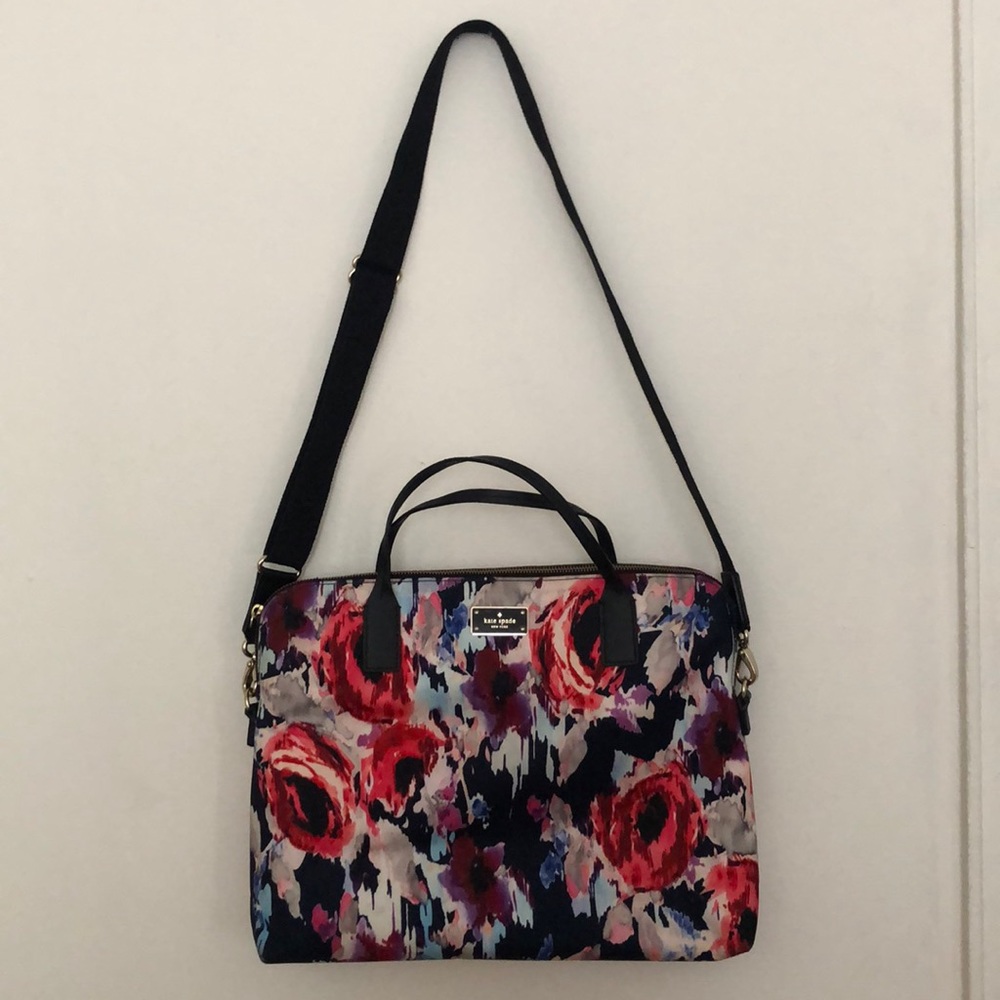 Kate Spade Flower Impressionist Laptop Bag